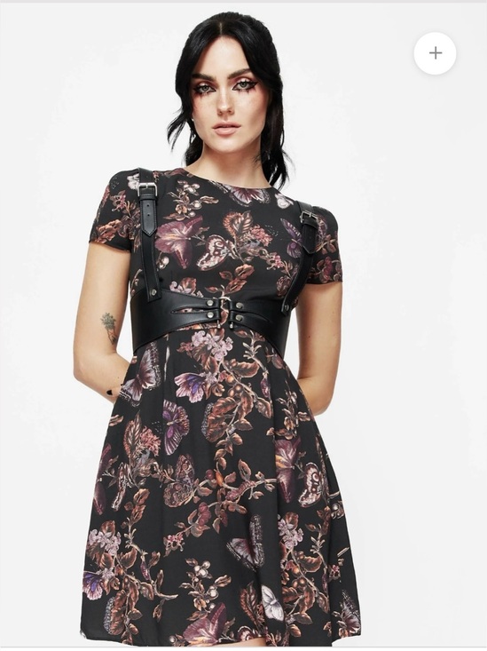 Disturbia Dresses & Skirts - Disturbia Eloise Floral Butterfly Print Mini Dress